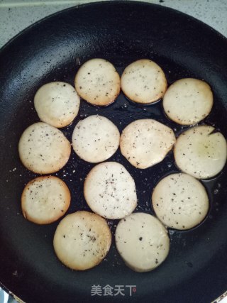 干煎杏鲍菇的做法步骤：6