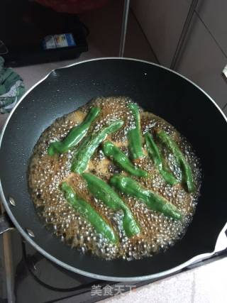 肉酿虎皮青椒的做法步骤：12