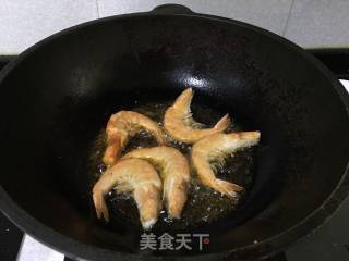 茄汁干烧虾的做法步骤：5