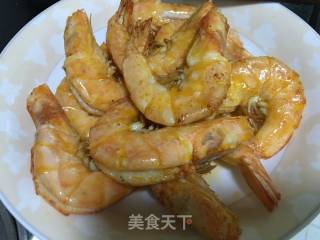 茄汁干烧虾的做法步骤：6