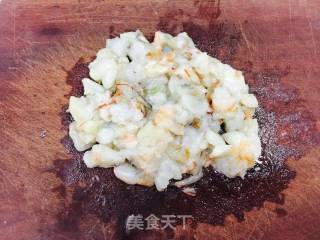 青菜虾球汤的做法步骤：2