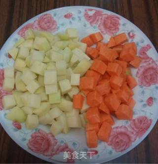 咖喱鸡肉饭的做法步骤：1