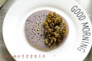 紫甘蓝松饼包饭的做法步骤：8