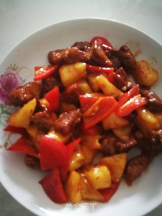 菠萝咕咾肉的做法步骤：7