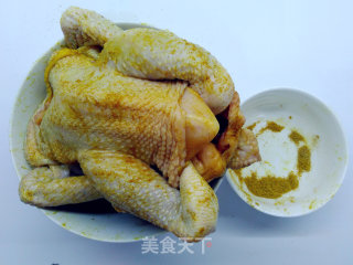 砂锅盐焗鸡的做法步骤：4