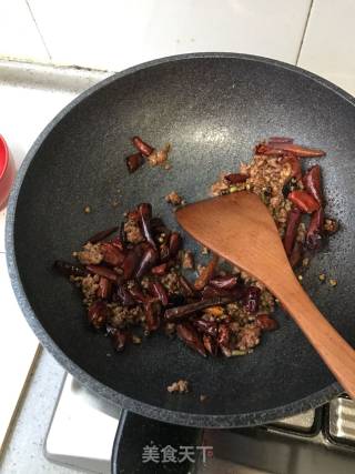 辣炒肉末菜花的做法步骤：8