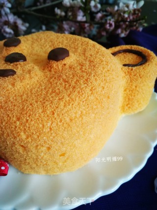 小熊戚风蛋糕【6寸】的做法步骤：16