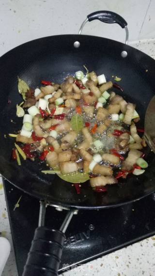 土豆烧五花肉的做法步骤：4