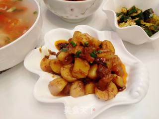 土豆烧五花肉的做法步骤：9