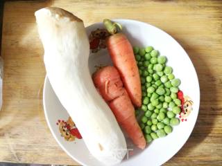 杏鲍菇豌豆小炒的做法步骤：1