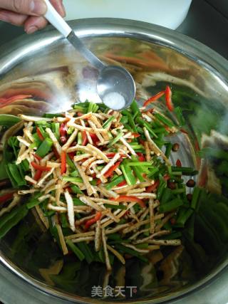 香葱豆干的做法步骤：5