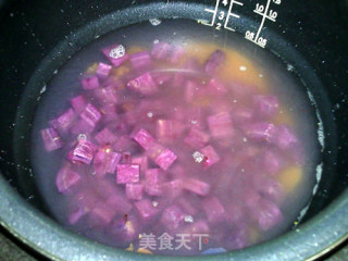 紫薯小米粥的做法步骤：4