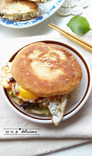 芝麻椒盐烧饼的做法步骤：16