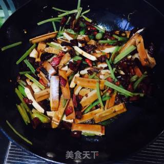 干锅豆干的做法步骤：4