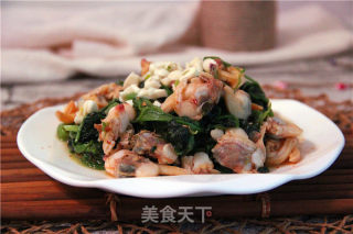 蚬子拌菠菜的做法步骤：8