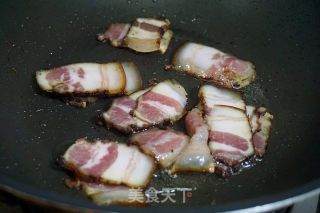 蚕豆炒腊肉的做法步骤：8