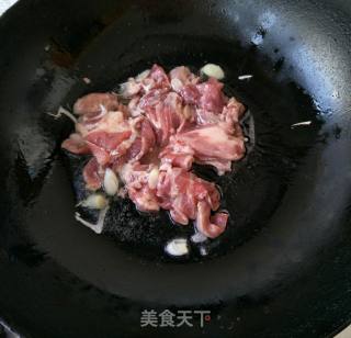 白果黄瓜炒肉片的做法步骤：4