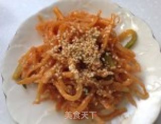 凉拌鱿鱼丝的做法步骤：6