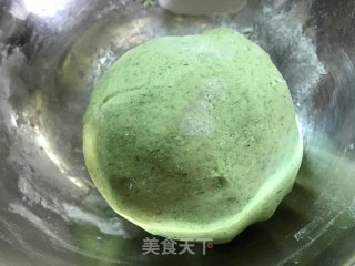 ＃春食野菜香＃蛋黄肉松青团的做法步骤：5