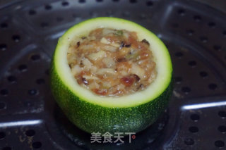 香菇肉末酿南瓜的做法步骤：4