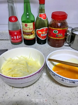 芙蓉蛋和清炒土豆丝的做法步骤：5