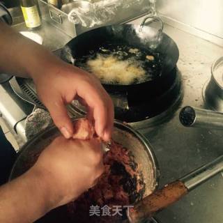 松炸小丸子的做法步骤：4
