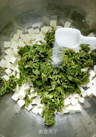香椿拌豆腐的做法步骤：5