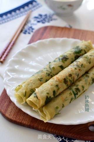 香椿鸡蛋煎饼的做法步骤：9