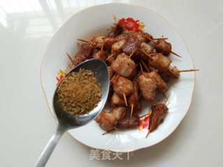 香辣牙签肉的做法步骤：8