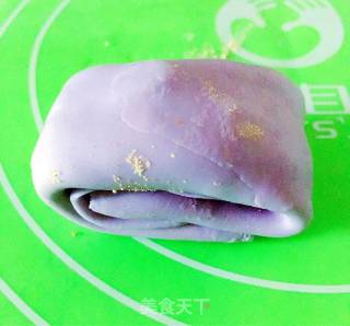 紫甘蓝葱油饼的做法步骤：8