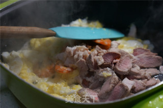 虾菜豆芽炒粉的做法步骤：4