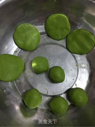菠菜汁芝麻饼的做法步骤：5