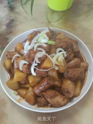 土豆焖鸡脖的做法步骤：10