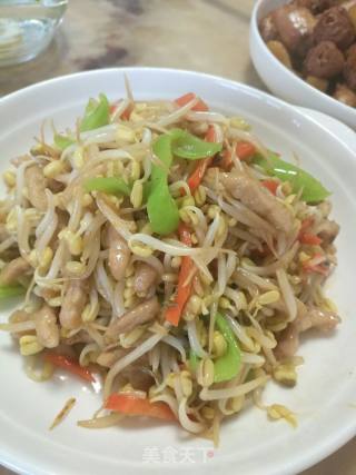 爆炒自发绿豆芽的做法步骤：5