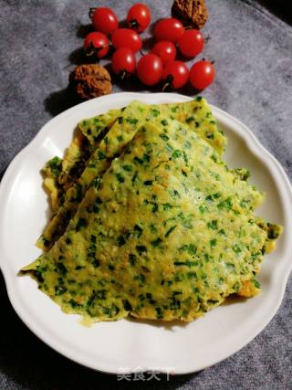 韭菜鸡蛋饼的做法步骤：8