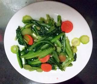 蒜香油麦菜的做法步骤：6