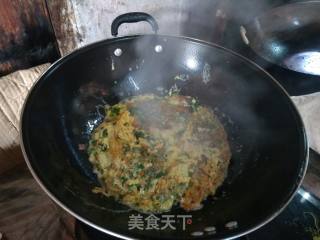 荠菜煎鸡蛋的做法步骤：7