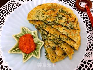 艾叶肉蛋软饼的做法步骤：16