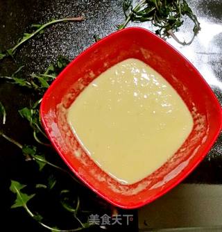 # 春食野菜香 #   蒲公英鸡蛋饼的做法步骤：6