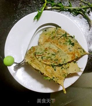 # 春食野菜香 #   蒲公英鸡蛋饼的做法步骤：14