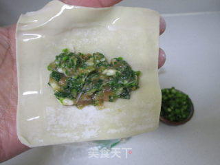 ＃春食野菜香＃油炸荠菜馄饨的做法步骤：8