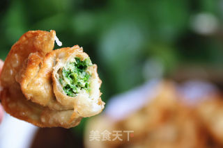 ＃春食野菜香＃油炸荠菜馄饨的做法步骤：13