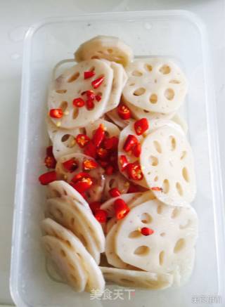 糖醋藕片的做法步骤：6