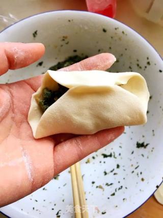 荠菜肉馅煎饺的做法步骤：3