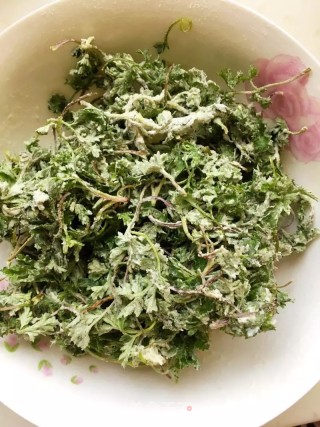 粉蒸茵陈的做法步骤：5