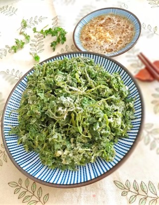 粉蒸茵陈的做法步骤：10