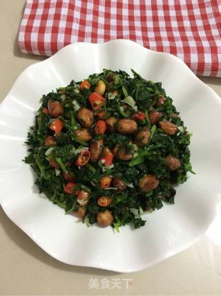 芹菜叶拌花生米的做法步骤：11