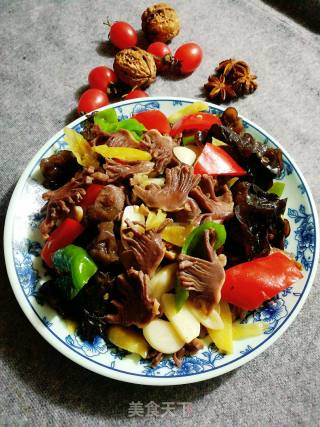 辣炒鸭胗的做法步骤：12