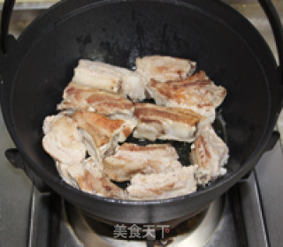 铁锅排骨豆角焖面的做法步骤：7