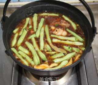 铁锅排骨豆角焖面的做法步骤：9